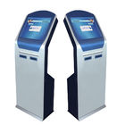 Double machine de distributeur de billet de file d'attente d'imprimante thermique de 17 pouces