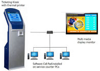 Système de gestion de file d'attente d'affichage à cristaux liquides de banque distributeur de billet de file d'attente d'écran tactile de 17 pouces avec le logiciel