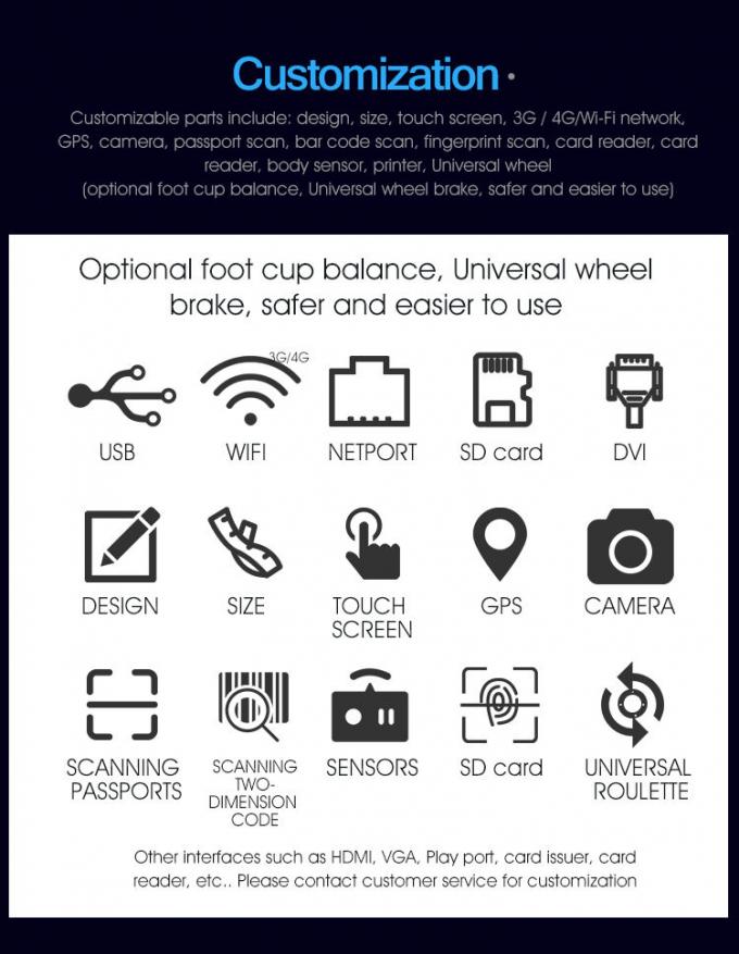 Machine symbolique de nombre de distributeur de billet de système de file d'attente d'écran tactile de 19 pouces IR 2