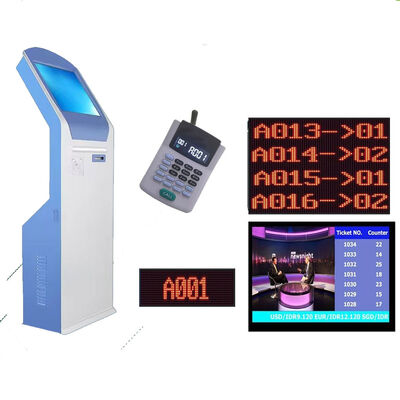 Système de machine de file d'attente hospitalière avec écran tactile IR distributeur de billets