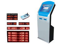 Machine d'appel de numéro de jeton de système de gestion de file d'attente de kiosque d'écran tactile d'hôpital de télécom de banque