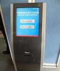 Kiosque à écran tactile infrarouge de 17 pouces appelant le système de gestion de la file d'attente de la machine du distributeur de billets