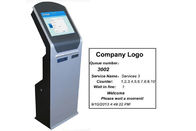Machine automatique de jeton de numéro de kiosque de file d'attente de distributeur de billet de gestion de file d'attente avec la double imprimante