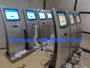 Service d'individu machine symbolique de billet de file d'attente de distributeur de billet de kiosque de nombre de 19 pouces pour le gouvernement de banque