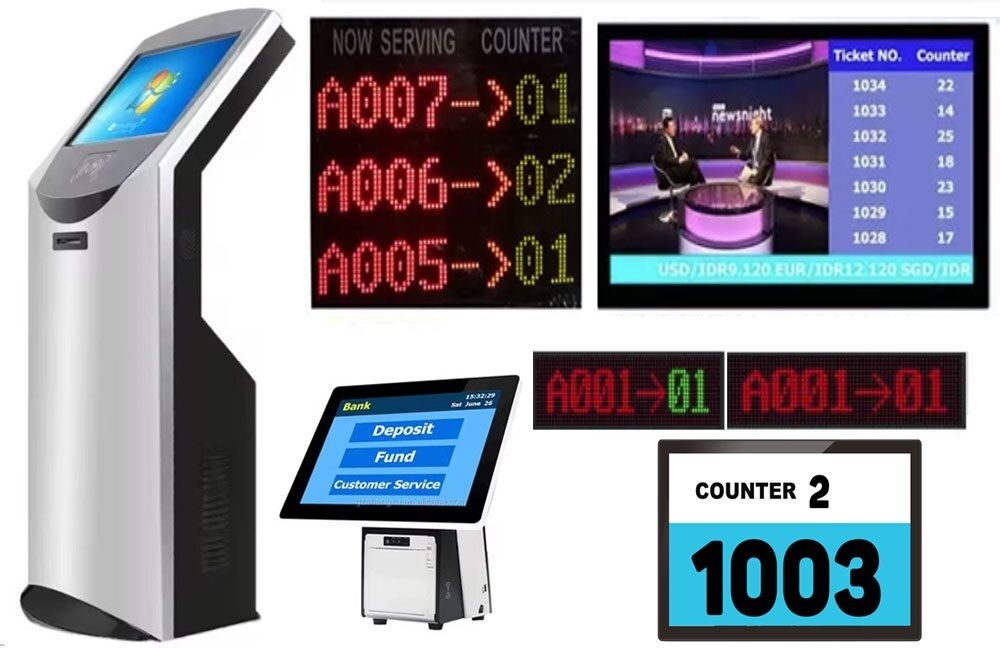 Système de file d'attente électronique qui améliore le flux client et réduit le temps d'attente dans les centres de santé, les banques et les bureaux gouvernementaux