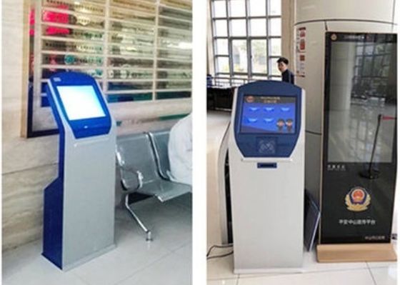 acier laminé à froid de système de file d'attente de banque de délivrance de billet de guichets multiples de 110V