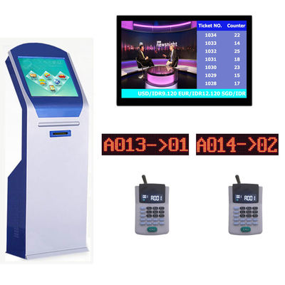 Machine de billet de file d'attente d'unité centrale de traitement de Dual Core 2.41GHZ de banque de multiple service