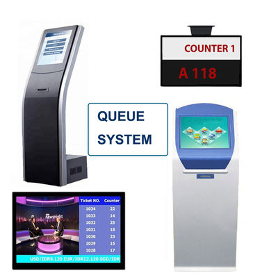 Compteur de service bancaire Système Q Numéro de ticket Calling Machine Gestion de la file d'attente Système d'attente