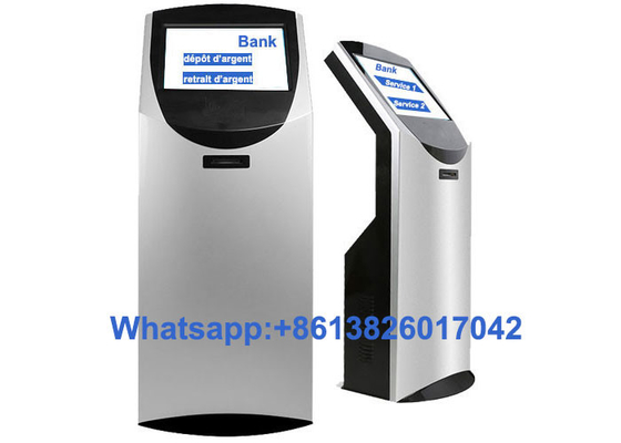 Machine symbolique de billet de file d'attente de nombre de banque automatique écran tactile de 19 pouces